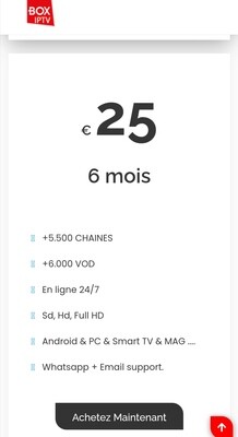 Abonnement Premium de 6 mois