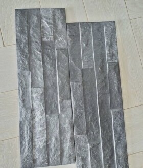 Carrelage mural plaquette de parement anthracite