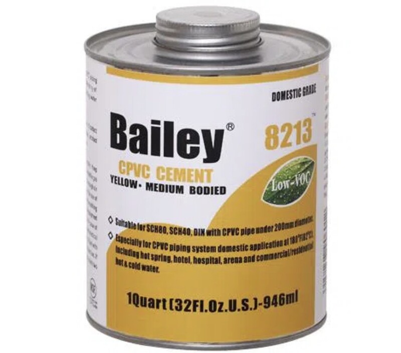 COLLE CPVC ORANGE "BAILEY" BTE 500GRS BRUT 473ML