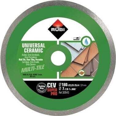DISQUE DIAMANTE CERAMIQUE CEV 180 MM R.25912 (EAU)