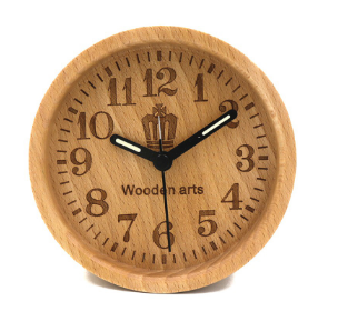 Wooden alarm clock