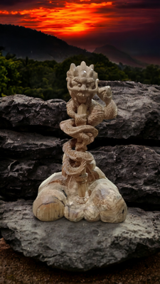 Customize wood craving “kurikara dragon sword”