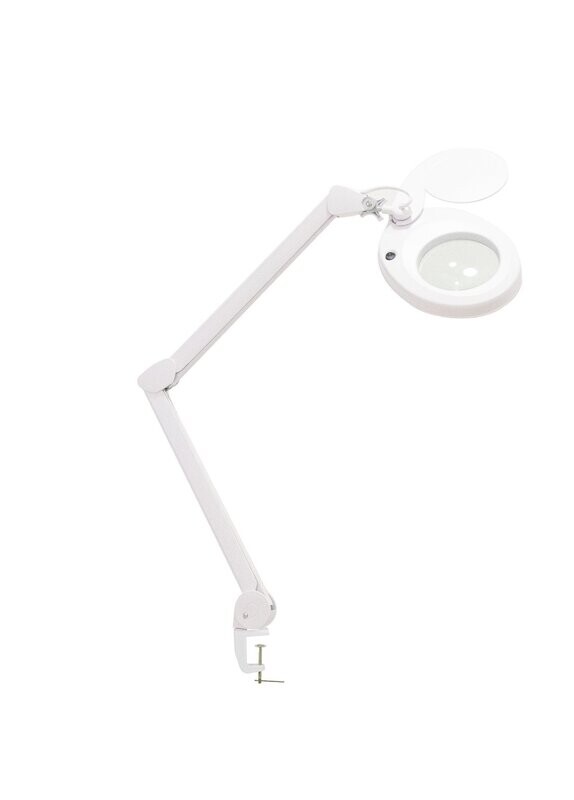 MAGNI LED-Lupenleuchte mit Tischhalterung