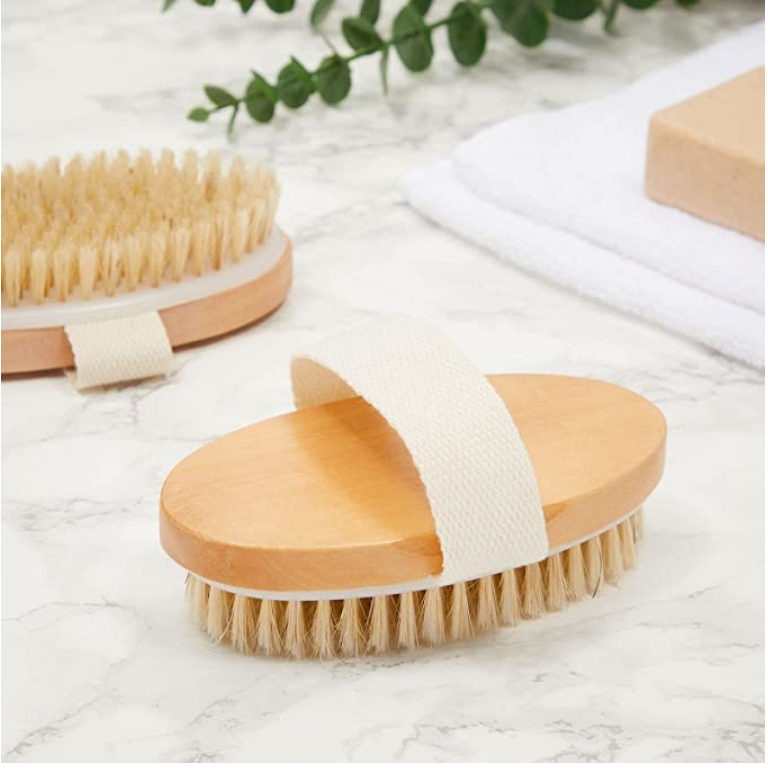 Body / Beard Brush - Dry/Wet Brushing / Gentle Exfoliating / Hair Brush