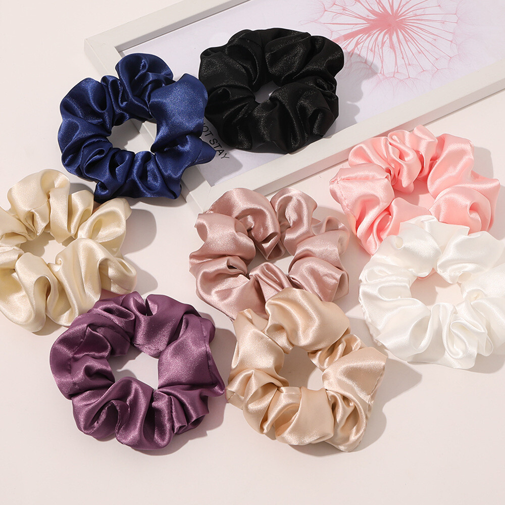 Satin Hair Scrunchies (3 pack)