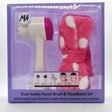 Dual Action Facial Brush &amp; Spa Headband