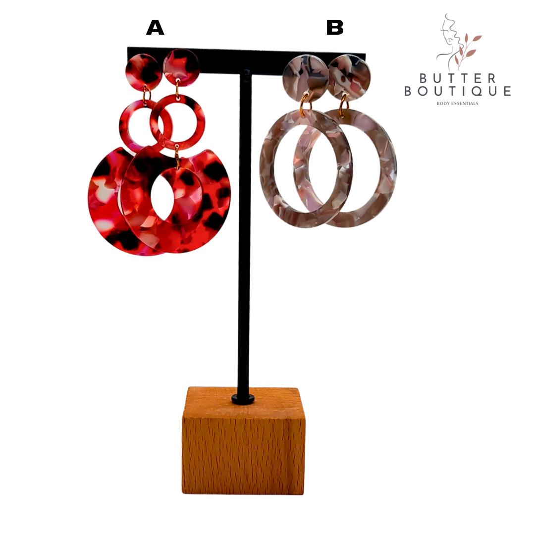 Acrylic Statement Fashion Earrings