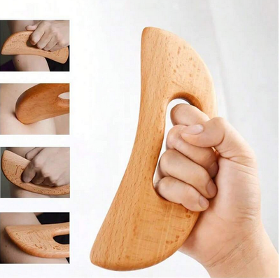 Wooden Gua Sha Scraper Body Massage Therapy Tool