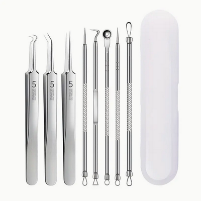 Premium Pimple Popper Toolkit (8 piece dual ended set)