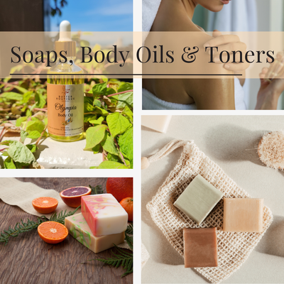 Soaps, Body Oils &amp; Toners