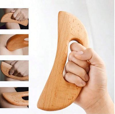 Wooden Gua Sha Scraper Body Massage Therapy Tool