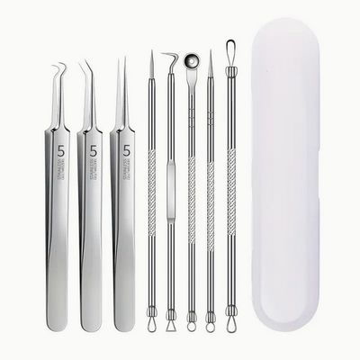 Premium Pimple Popper Toolkit (8 piece dual ended set)