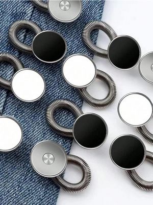 Metal Collar &amp; Waist Extenders – 10mm Flexible Button Expanders