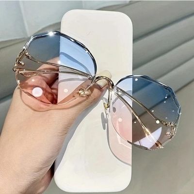 Rimless Gradient Sunglasses
