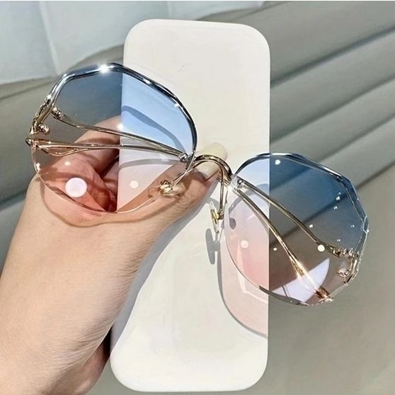 Rimless Gradient Sunglasses