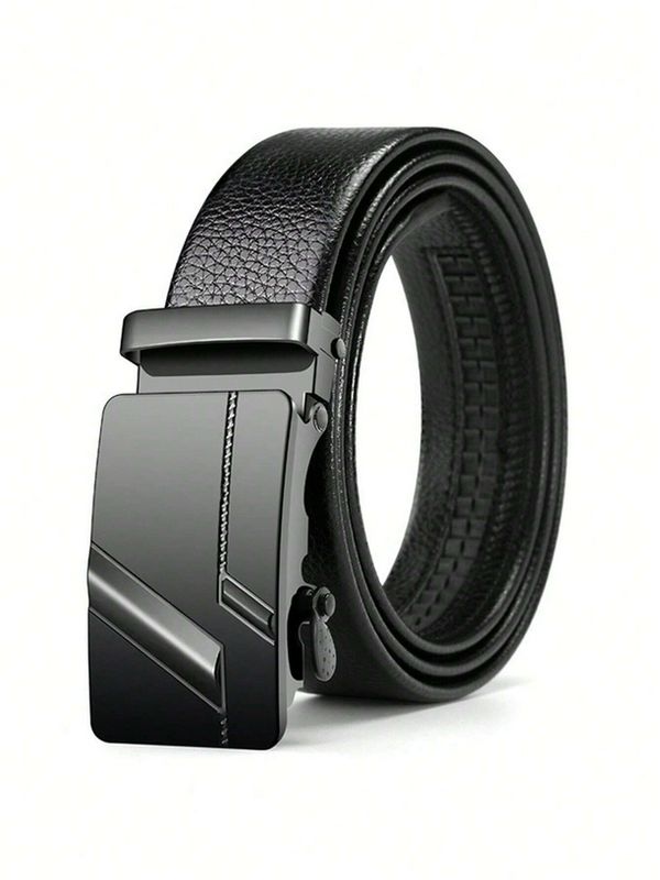 Men’s Elegant Automatic Buckle Leather Belt