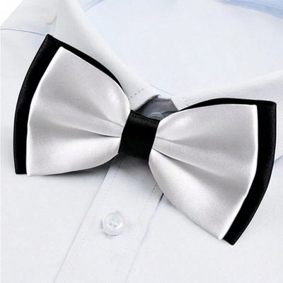 Men’s Adjustable Two-Tone Double Layer Bowtie