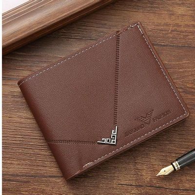 Men’s Brown Short Bifold Wallet