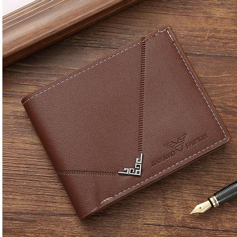 Men’s Brown Short Bifold Wallet