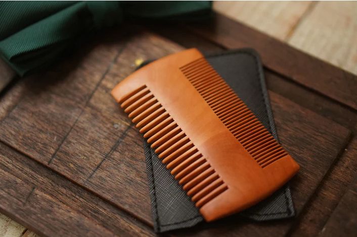 Sandalwood Beard Combs with Protective Case