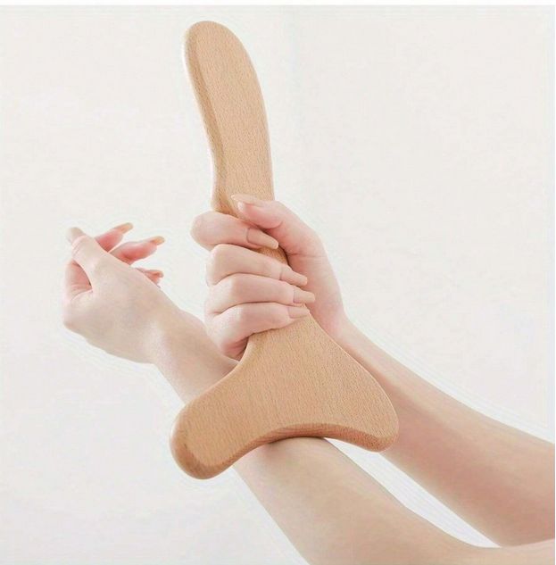 Wooden Paddle Lymphatic Drainage Massager