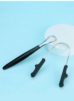 2pcs Stainless Steel Tongue Cleaner Set