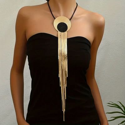 Stylish Vintage Oversized Metal Round Pendant