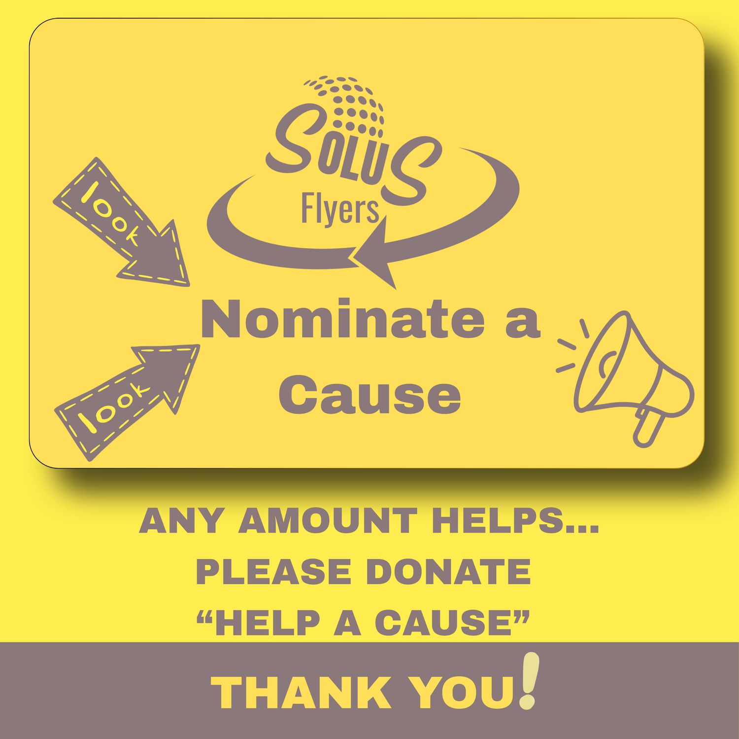 "Help a Cause" ... Donate