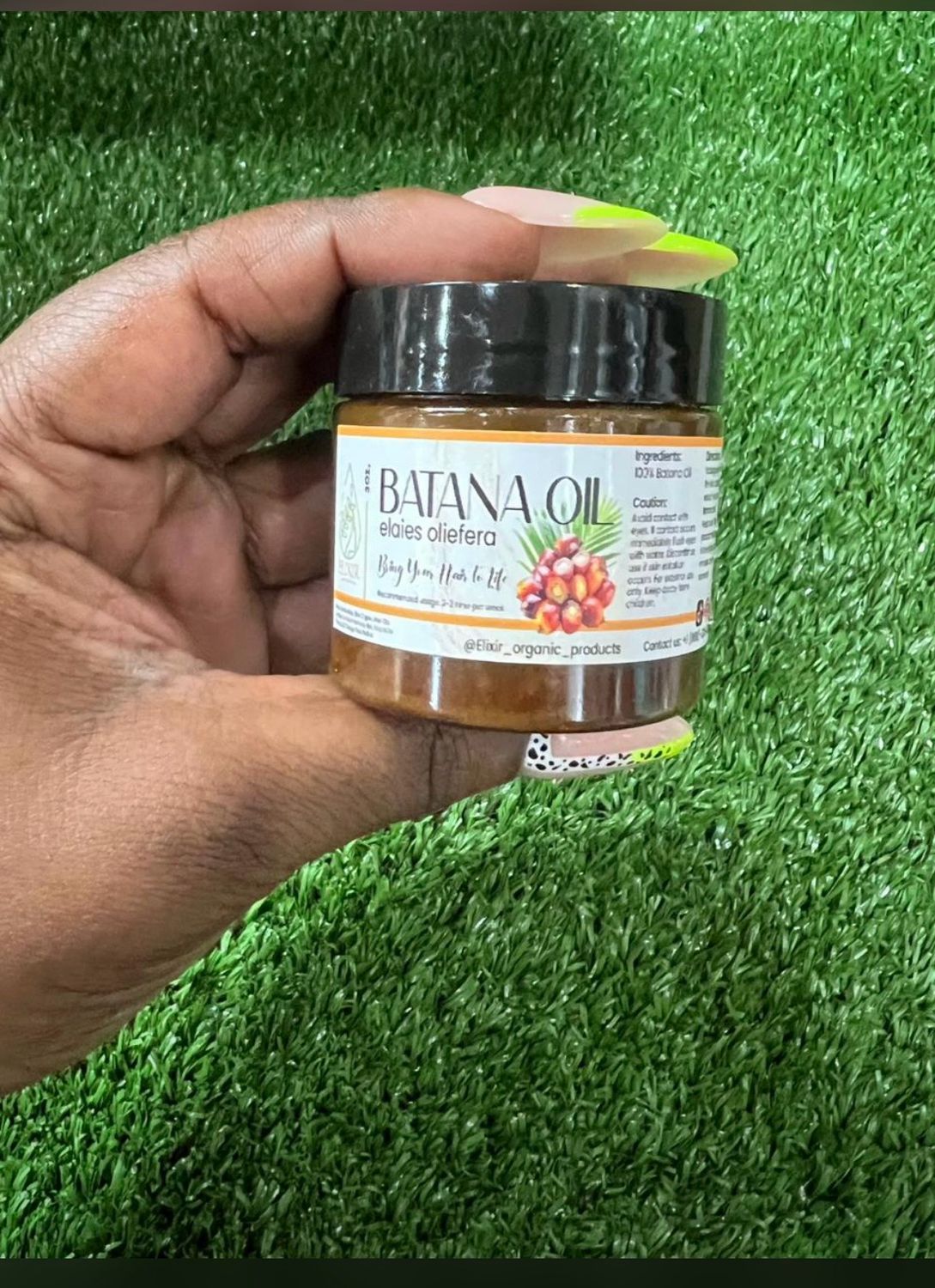 100 % Raw Unrefined Batana Oil from Honduras -2 Oz