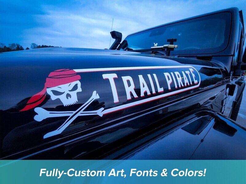 Jeep-Hood Decals - Dual Color