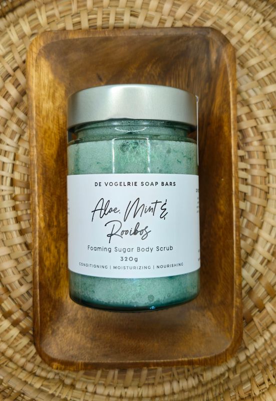 Aloe Mint Rooibos Foaming Sugar Body Scrub