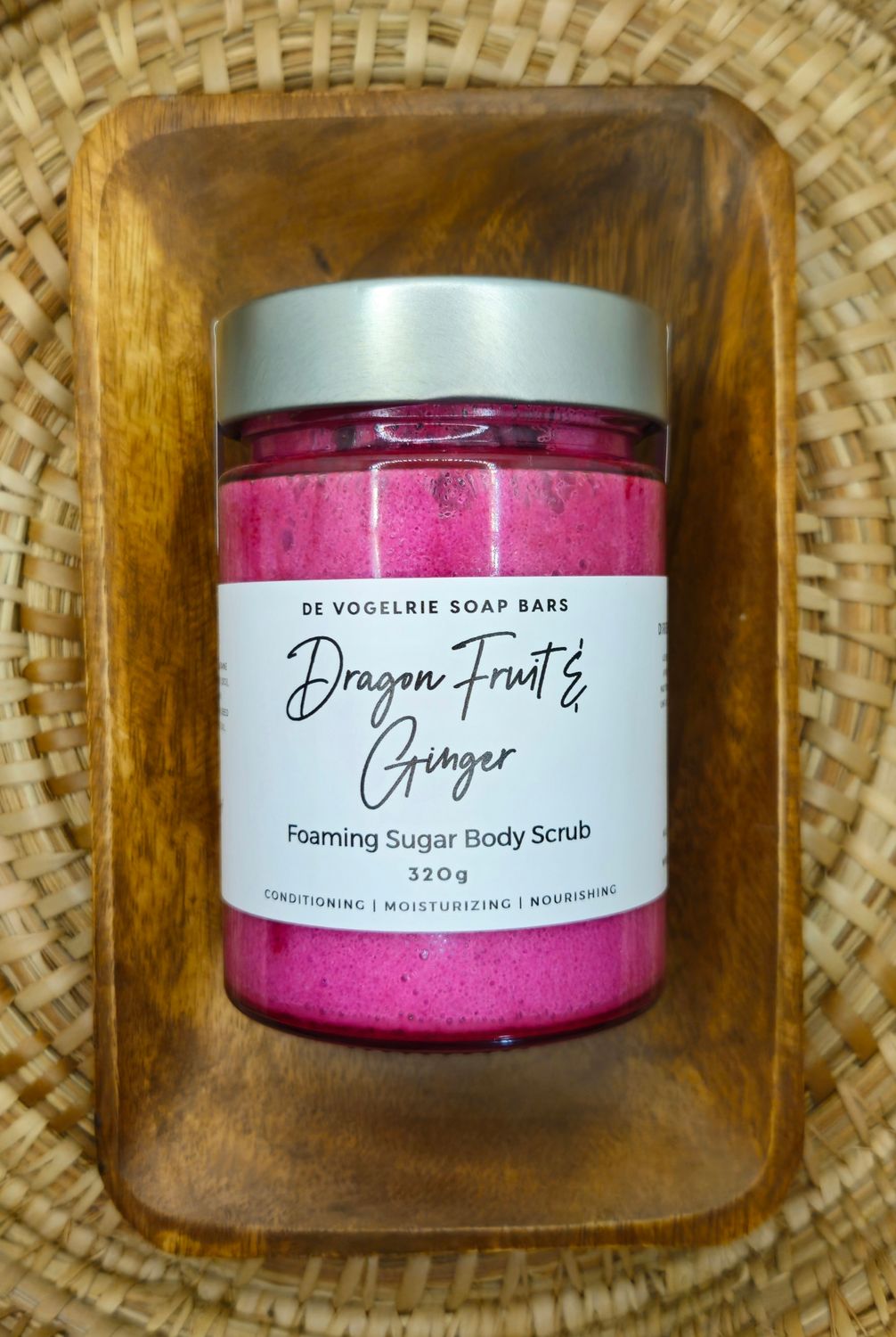 Dragon fruit ginger Foaming Sugar Body Scrub 300g
