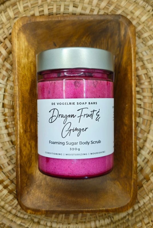 Dragon fruit ginger Foaming Sugar Body Scrub 300g