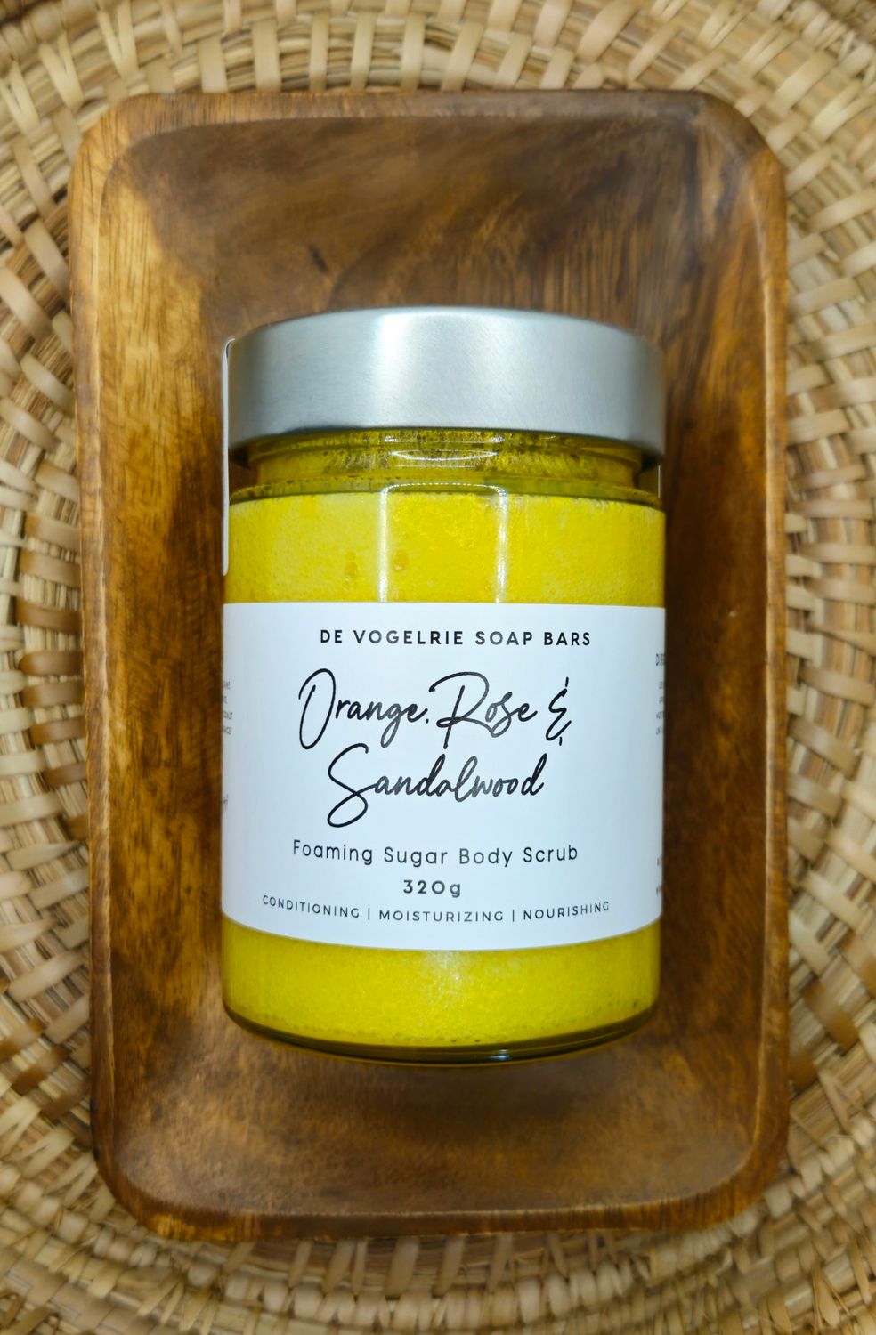 Orange Rose Sandalwood Foaming Sugar Body Scrub 314ml