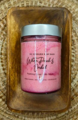 White Peach Orchid Foaming Sugar Body Scrub 320g