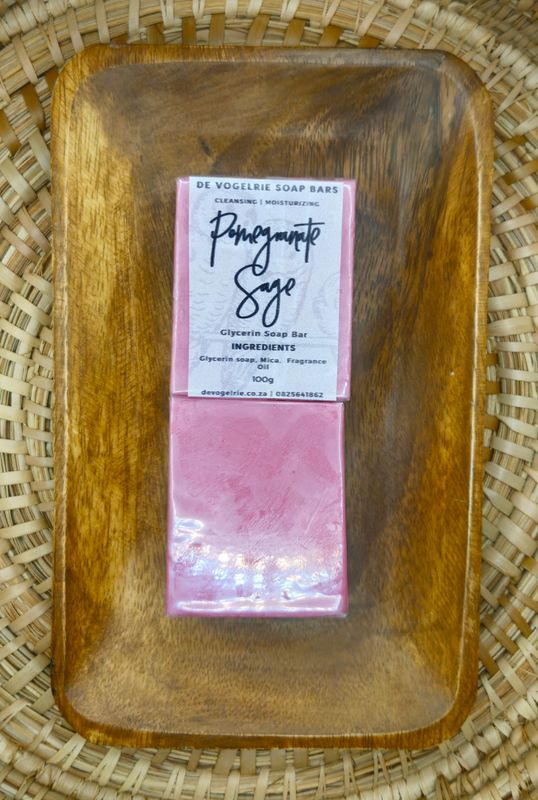 Pomegranate Sage Glycerine Soap Bar
