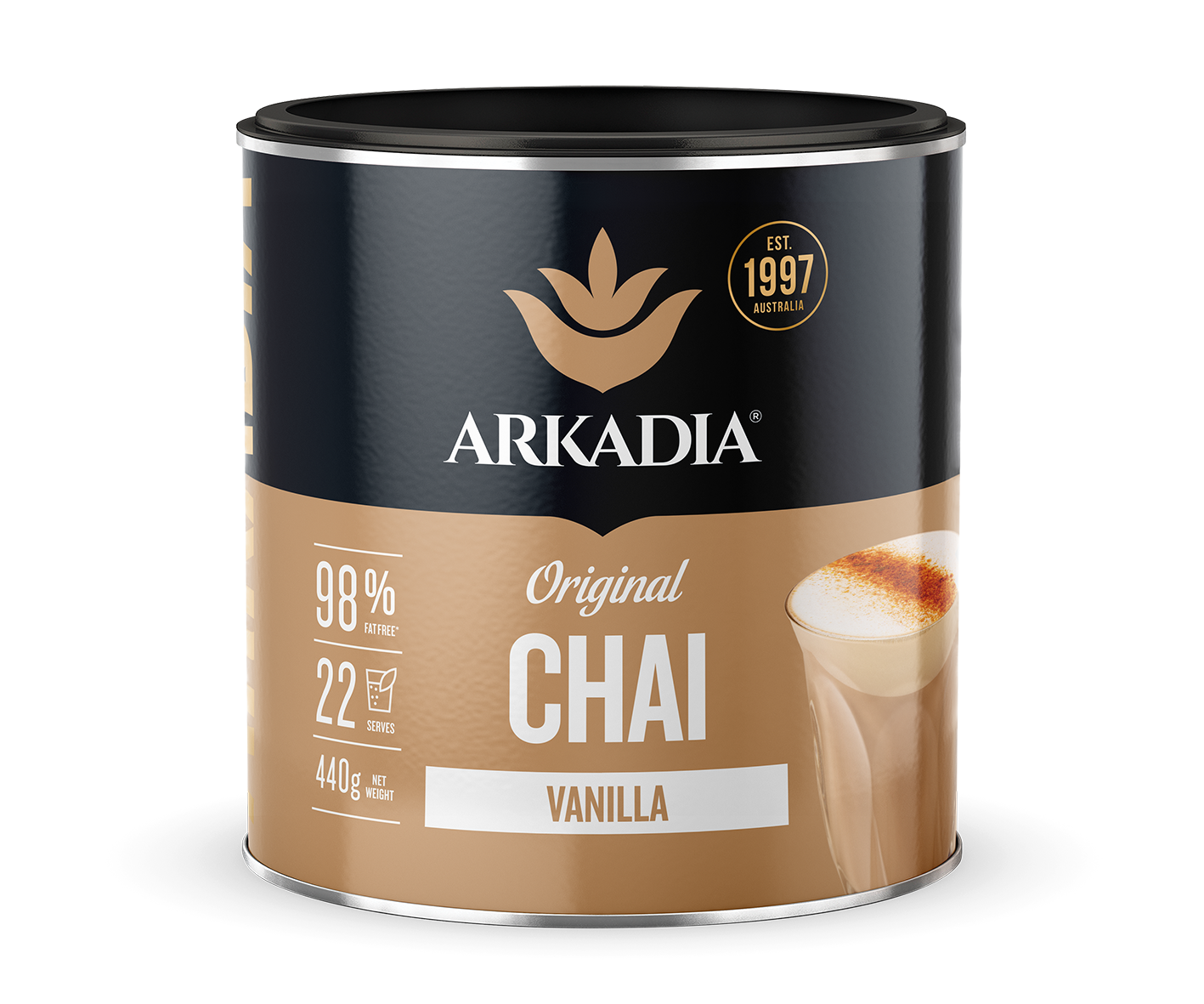 Arkadia Chai Tea Vanilla 440g