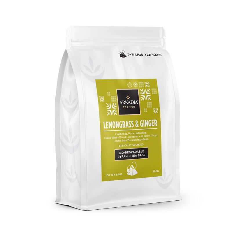 Arkadia Lemongrass & Ginger Tea x100 Arkadia Lemongrass & Ginger Tea x100