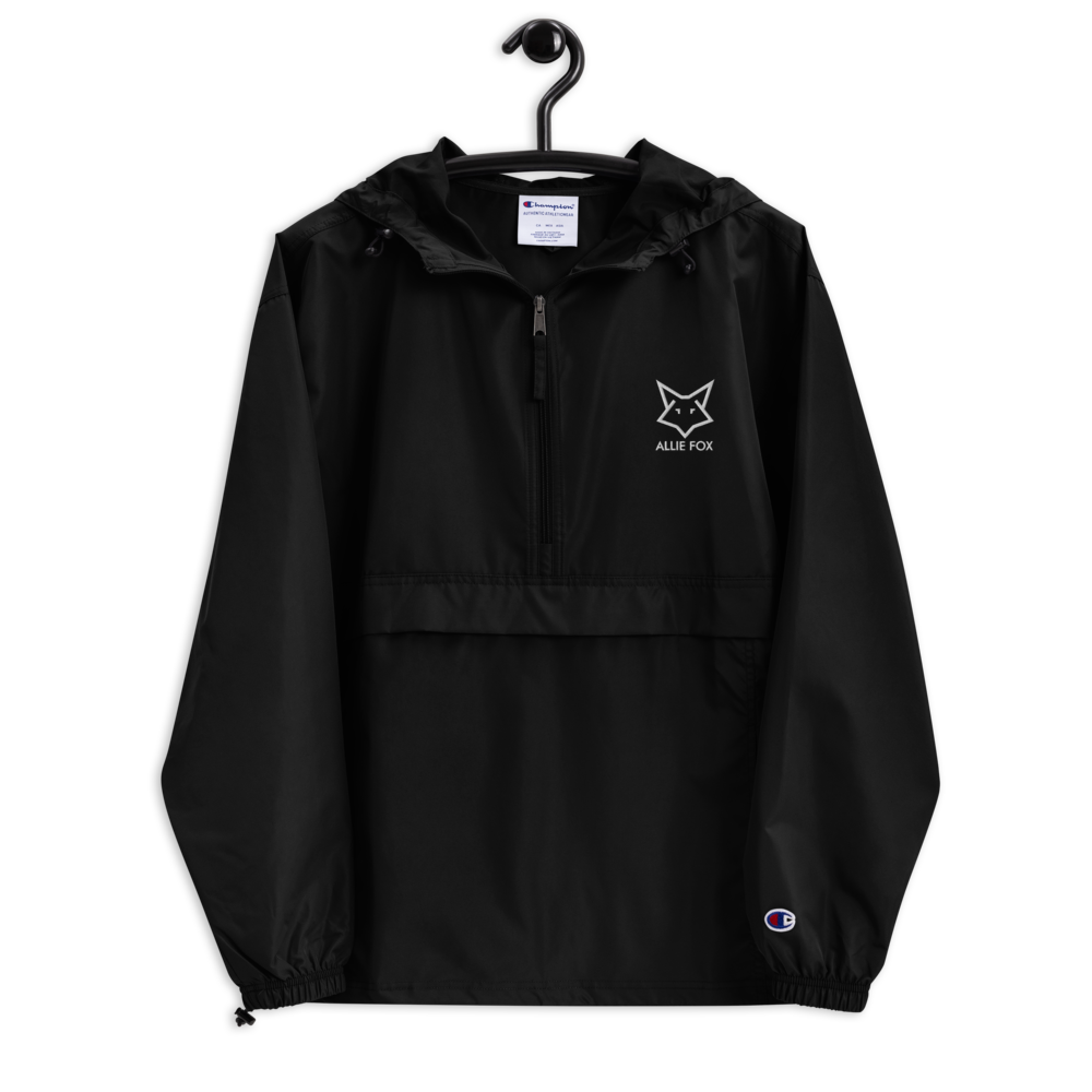 Allie Fox Embroidered Champion Packable Jacket