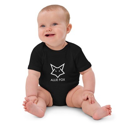 Organic Allie Fox cotton baby bodysuit