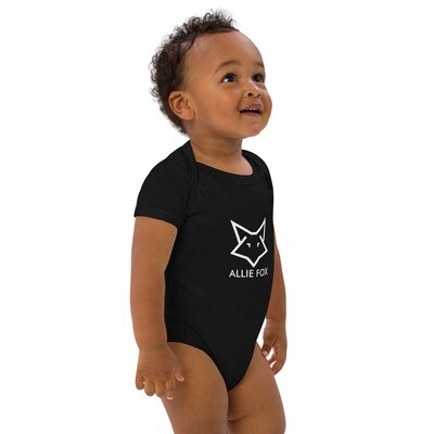 Organic Allie Fox cotton baby bodysuit