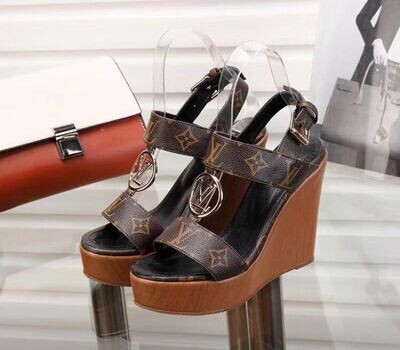 Sandali Con Zeppa Louis Vuitton