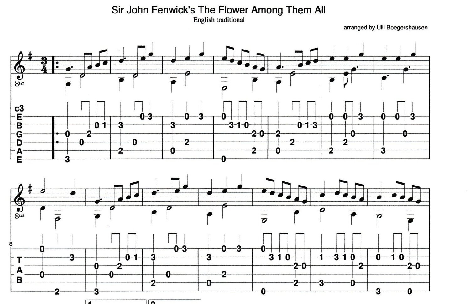 Sir John Fenwick's The Flower Among Them All