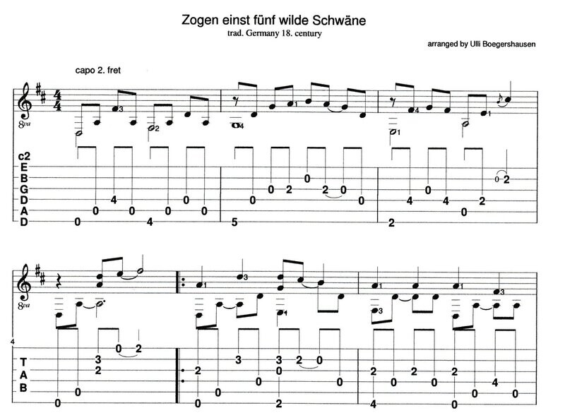 Zogen einst fünf wilde Schwäne