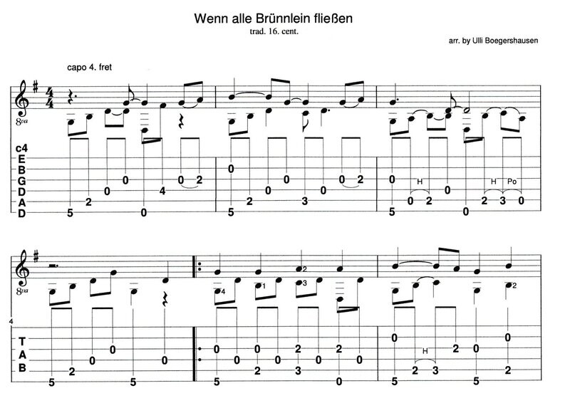 Wenn alle Brünnlein fließen