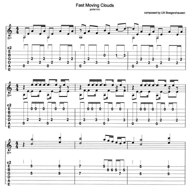 Fast Moving Clouds (guitar trio)