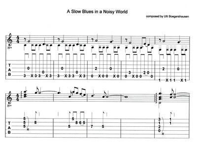 A Slow Blues in a Noisy World (guitar duet)