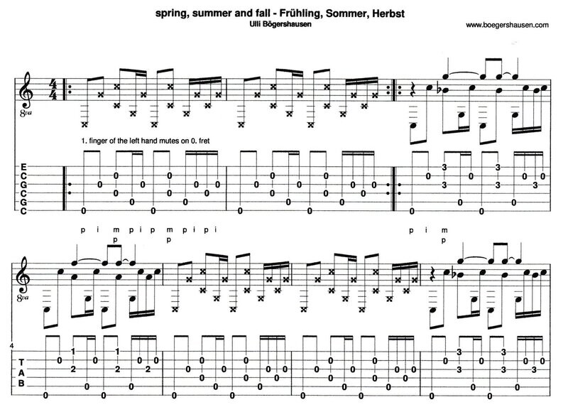 Frühling, Sommer, Herbst - Spring, Summer and Fall (12 string guitar)