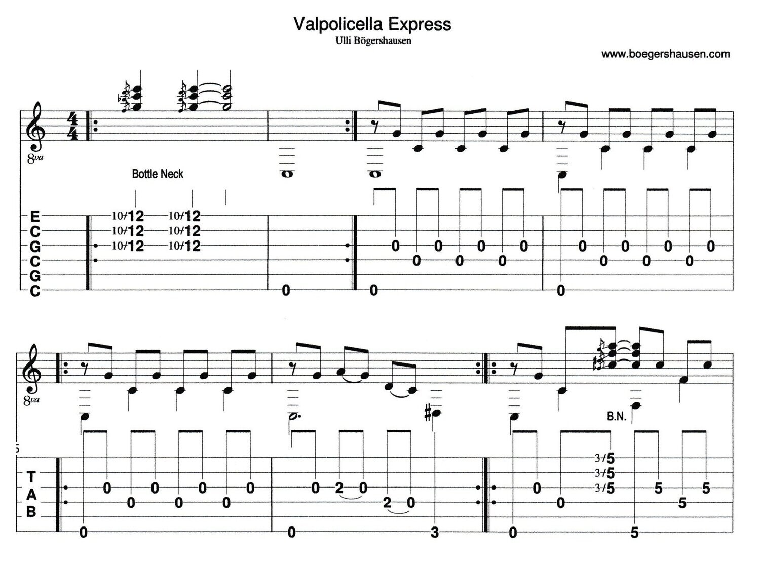 Valpolicella Express (12 string guitar)