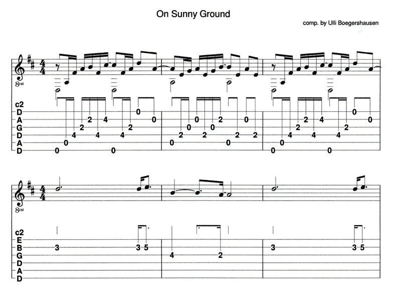 On Sunny Ground (guitar duet)